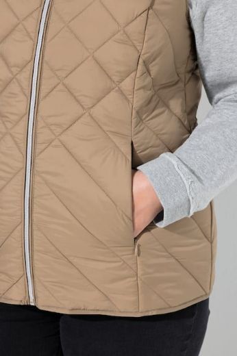 Plus size veliki brojevi Prsluk prošiveni povišenog ovratnika za punije