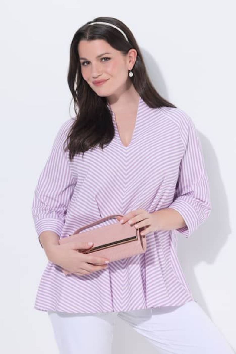 Plus size veliki brojevi Tunika 3/4 rukava A kroja za punije