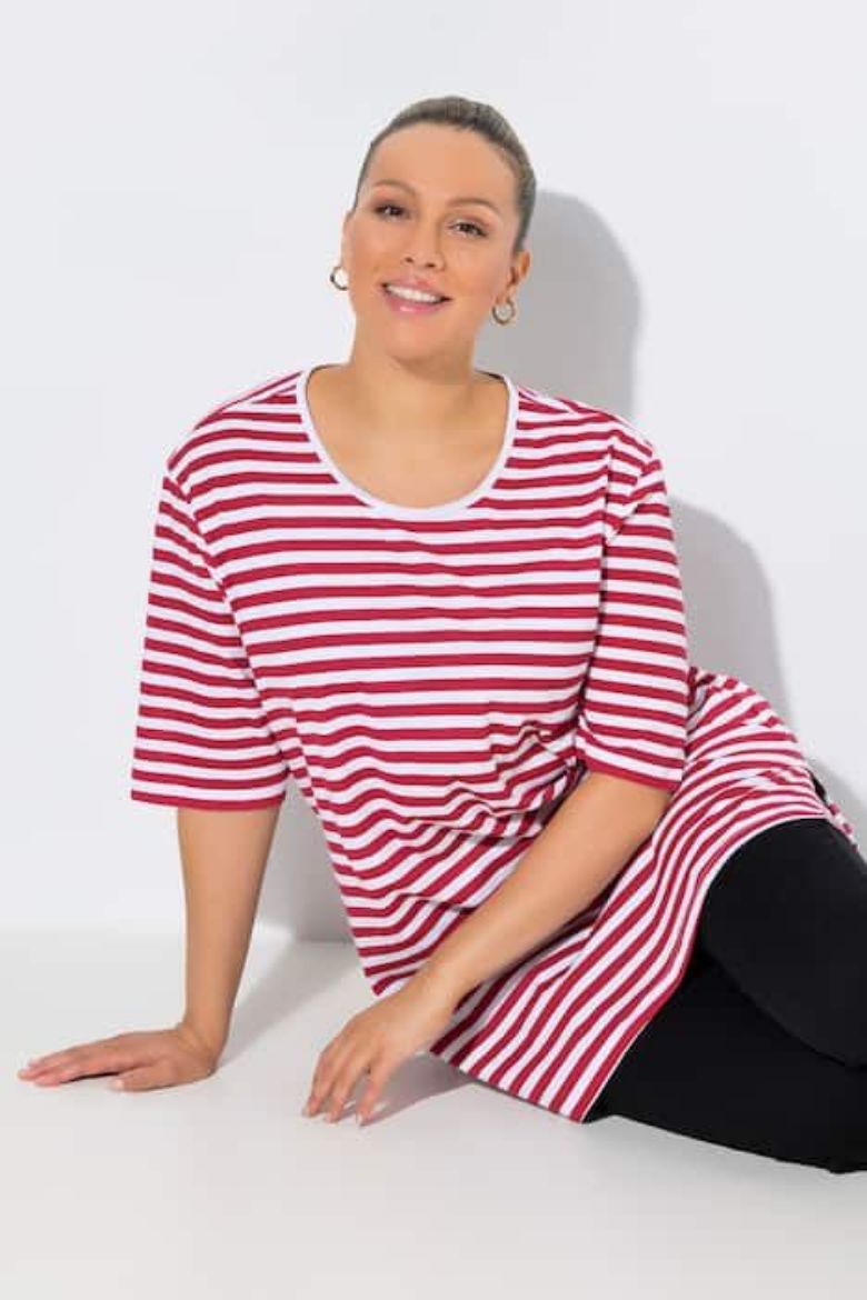 Plus size veliki brojevi Majica kratkih rukava šireg kroja za punije
