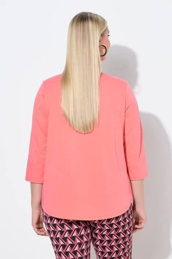 Plus size veliki brojevi Majica 3/4 rukava V ovratnika za punije