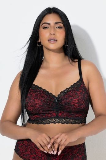Plus size veliki brojevi Grudnjak bez žice s dodatkom ukrasne čipke za punije