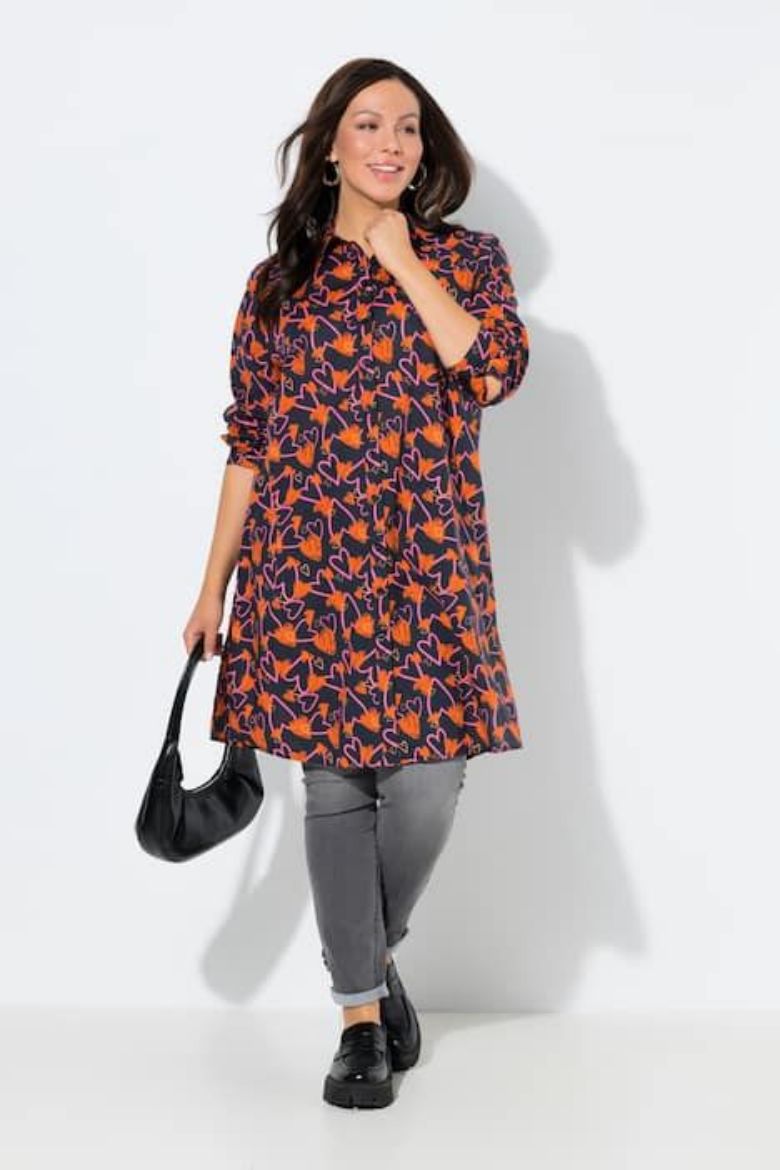 Plus size veliki brojevi Bluza dugih rukava A kroja za punije