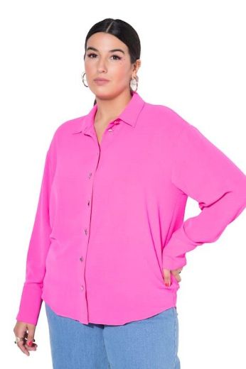 Plus size veliki brojevi Košulja dugih rukava šireg kroja za punije