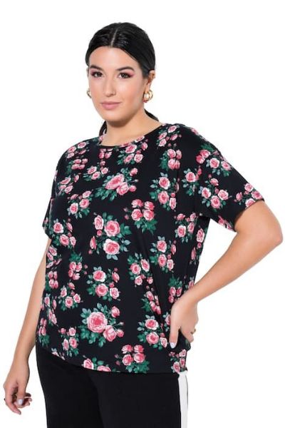 Veliki brojevi Majica kratkih rukava šireg kroja moda za punije