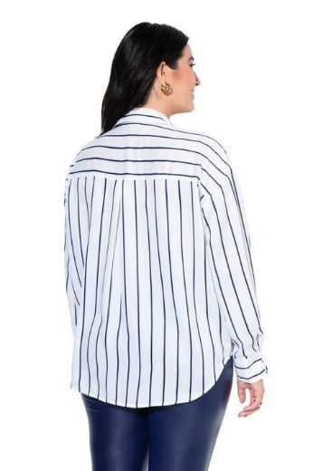 Plus size veliki brojevi Košulja dugih rukava od satena za punije