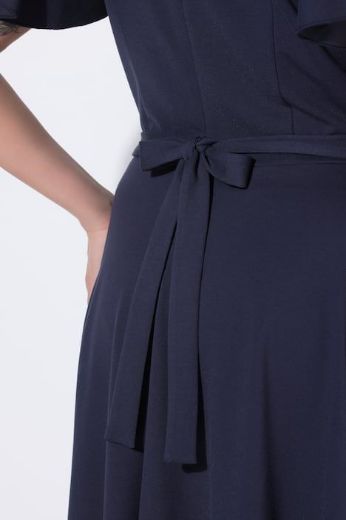 Plus size veliki brojevi Haljina svečana midi kratkih rukava za punije