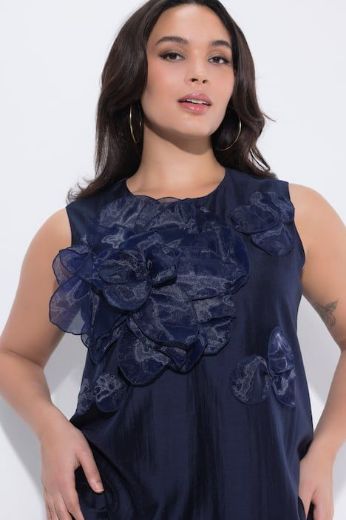 Plus size veliki brojevi Haljina elegantna midi bez rukava za punije