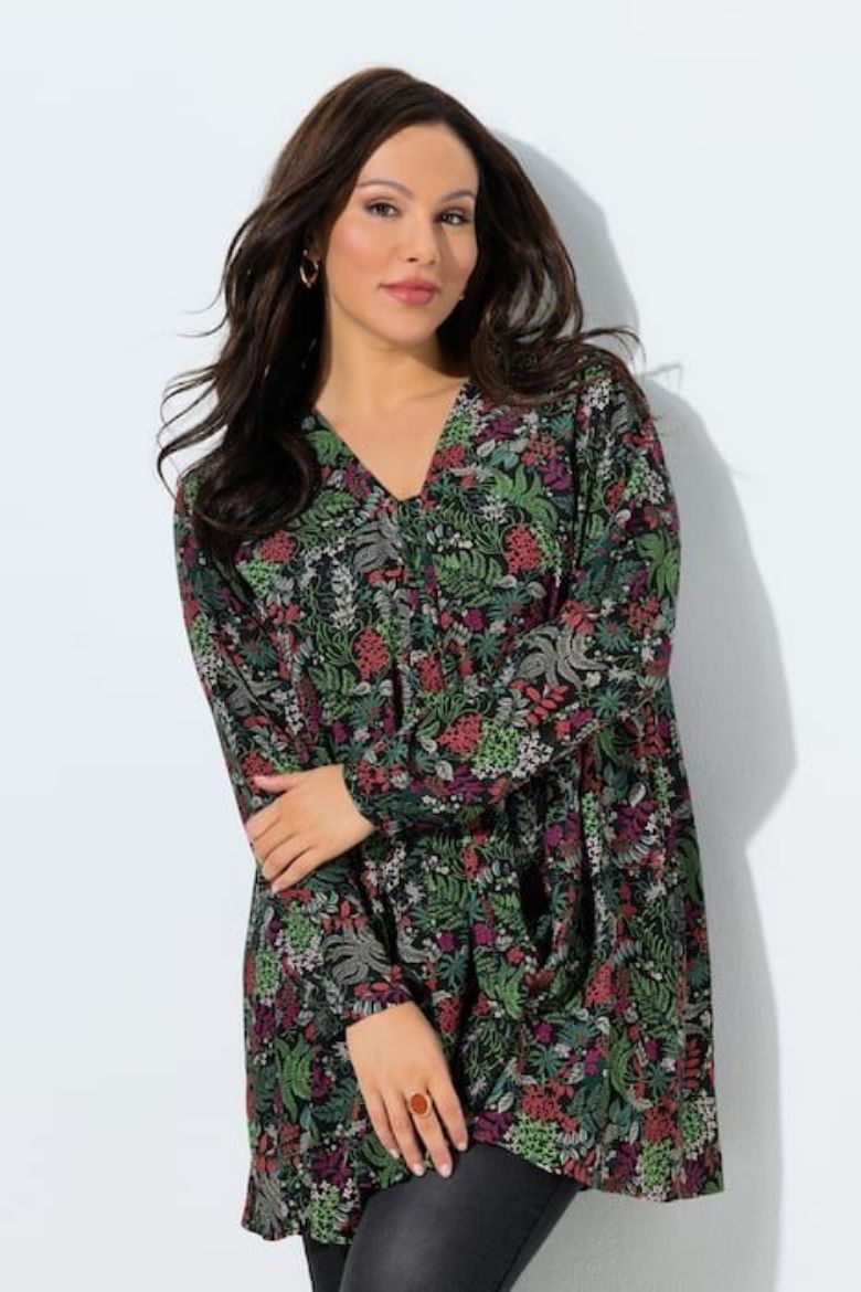 Plus size veliki brojevi Bluza dugih rukava A kroja za punije