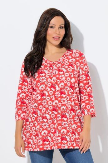 Plus size veliki brojevi Majica 3/4 rukava A kroja za punije
