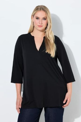 Plus size veliki brojevi Tunika 3/4 rukava A kroja za punije