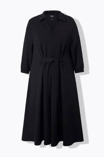 Plus size veliki brojevi Haljina midi 3/4 rukava za punije
