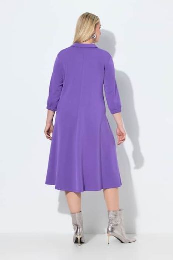 Plus size veliki brojevi Haljina midi 3/4 rukava za punije