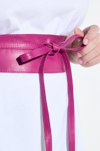 Plus size veliki brojevi Remen kožni na vezanje za punije