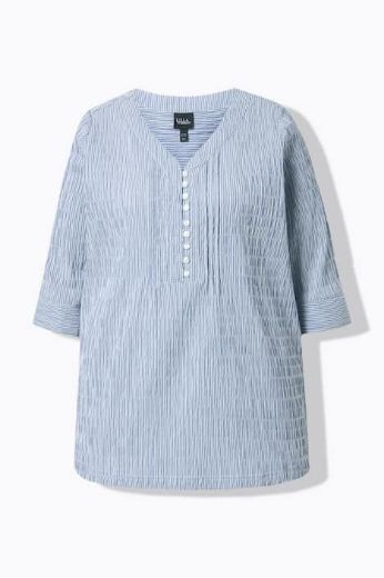 Plus size veliki brojevi Bluza 3/4 rukavi s gumbićima za punije