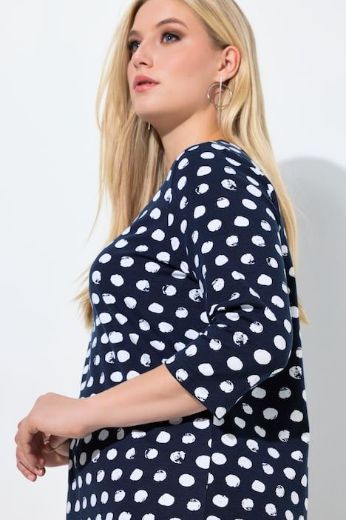 Plus size veliki brojevi Majica 3/4 rukava okruglog ovratnika za punije