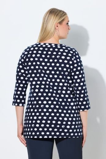 Plus size veliki brojevi Majica 3/4 rukava okruglog ovratnika za punije