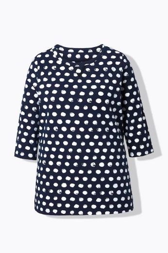Plus size veliki brojevi Majica 3/4 rukava okruglog ovratnika za punije