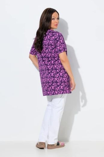 Plus size veliki brojevi Majica kratkih rukava V ovratnika za punije