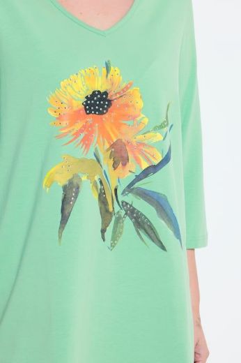 Plus size veliki brojevi Majica 3/4 rukava A kroja za punije