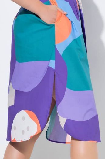 Plus size veliki brojevi Haljina midi 3/4 rukava za punije