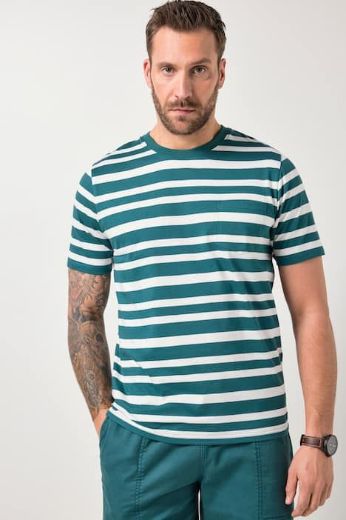 Plus size veliki brojevi Majica kratkih rukava na pruge za punije