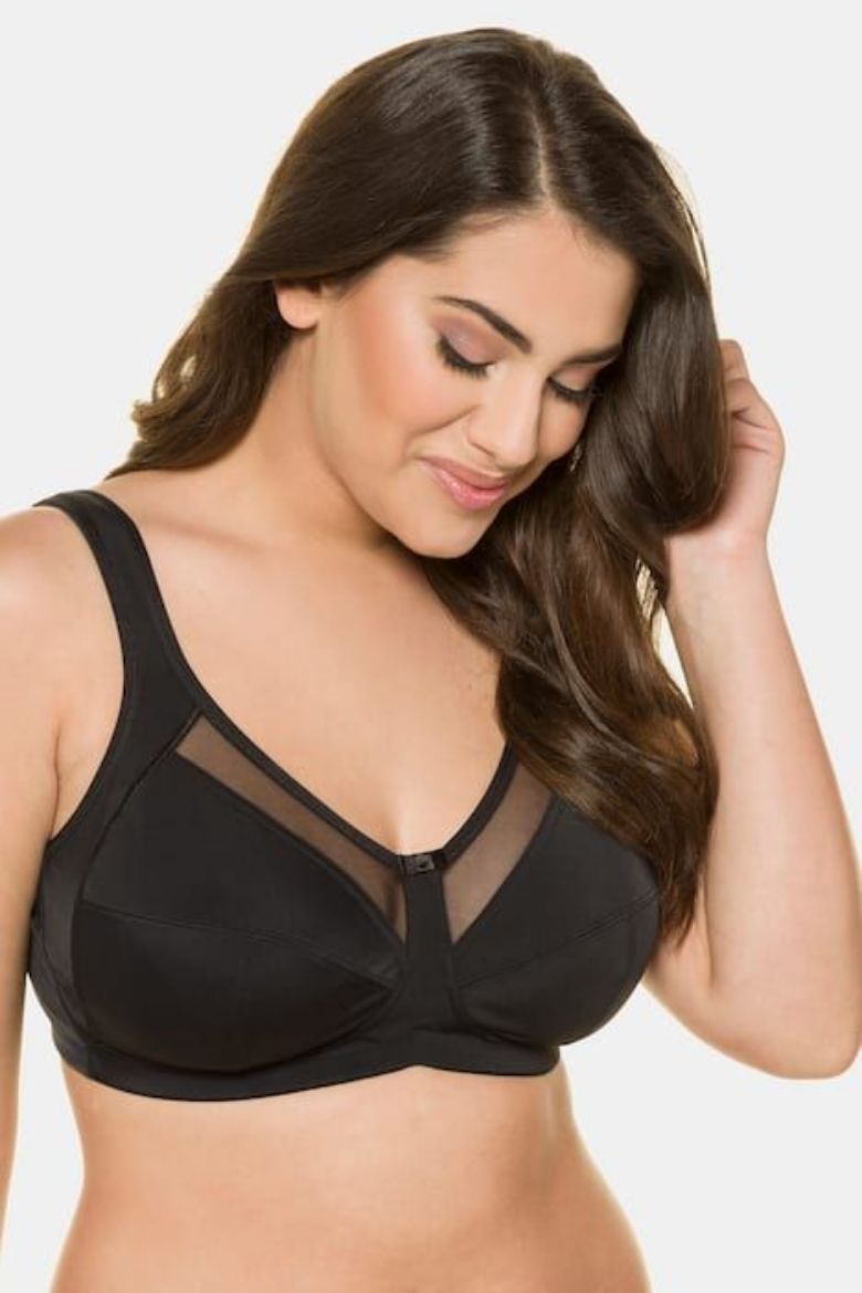 Plus size veliki brojevi Grudnjak bez žice mrežastog obruba za punije