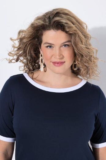 Plus size veliki brojevi Majica kratkih rukava dugog kroja za punije
