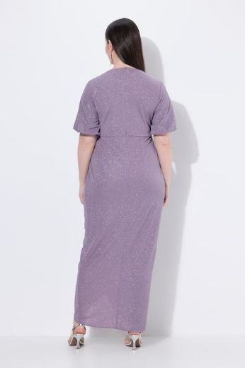 Plus size veliki brojevi Haljina svečana maxi kratkih rukava omotanog izgleda za punije