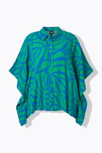 Plus size veliki brojevi Bluza 3/4 rukava šireg kroja s kragnom za punije