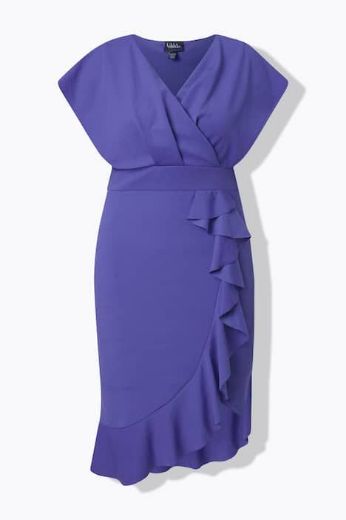 Plus size veliki brojevi Haljina elegantna V izreza za punije
