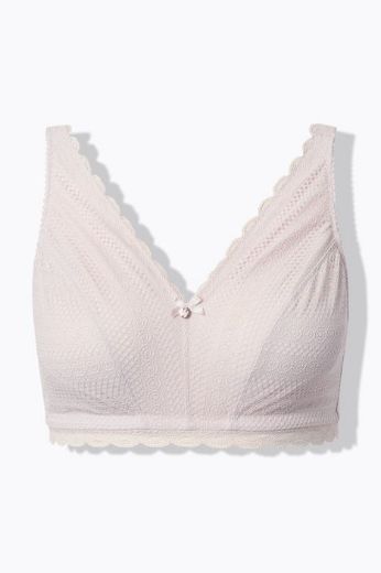 Plus size veliki brojevi Grudnjak bez žice s dodatkom čipke za punije
