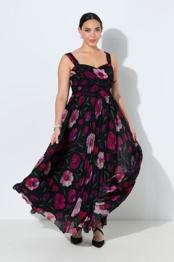 Plus size veliki brojevi Haljina elegantna maxi cvjetnog uzorka za punije
