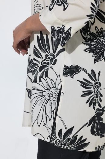 Plus size veliki brojevi Bluza elegantna 3/4 rukava dužeg A kroja za punije