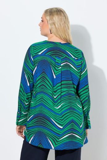Plus size veliki brojevi Bluza dugih rukava produženog kroja za punije