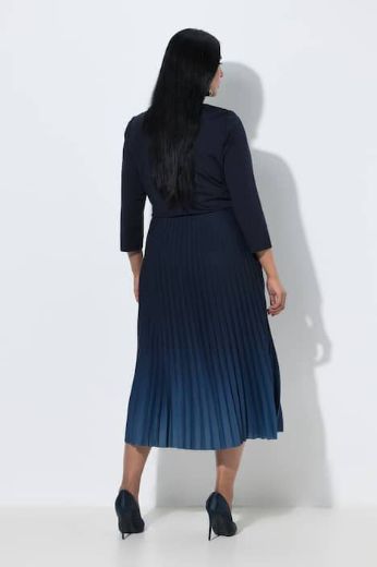 Plus size veliki brojevi Haljina elegantna midi 3/4 rukava za punije