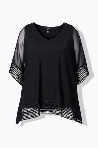 Plus size veliki brojevi Bluza 3/4 rukava V ovratnika za punije