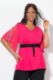 Veliki brojevi Bluza elegantna s ukrasnim dodacima moda za punije