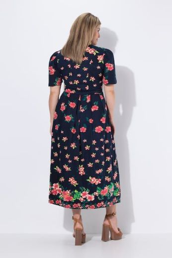 Plus size veliki brojevi Haljina maxi kratkih rukava za punije