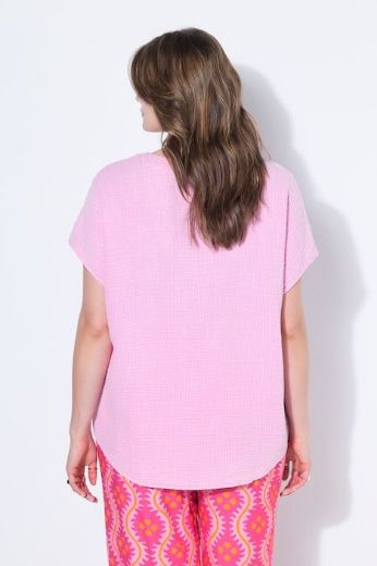 Plus size veliki brojevi Bluza kratkih rukava V izreza za punije