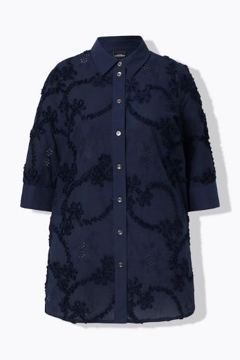 Plus size veliki brojevi Bluza 3/4 rukava dužeg kroja za punije