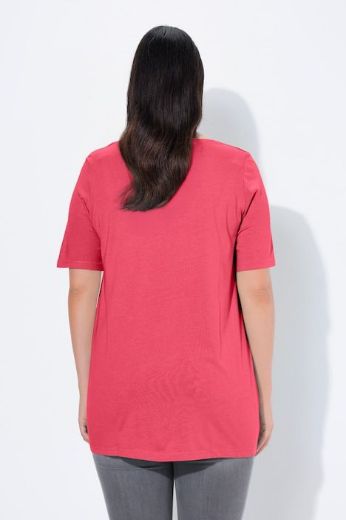 Plus size veliki brojevi Majica s naborima duži model za punije