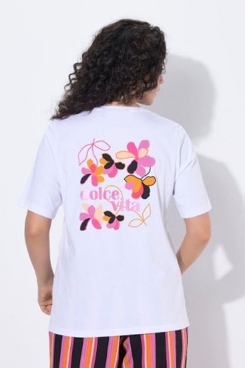 Plus size veliki brojevi Majica kratkih rukava V izreza za punije