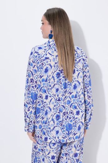 Plus size veliki brojevi Bluza dugih rukava s kragnom za punije