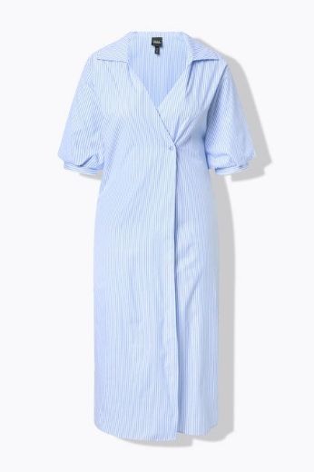 Plus size veliki brojevi Haljina maxi 3/5 rukava šireg kroja za punije