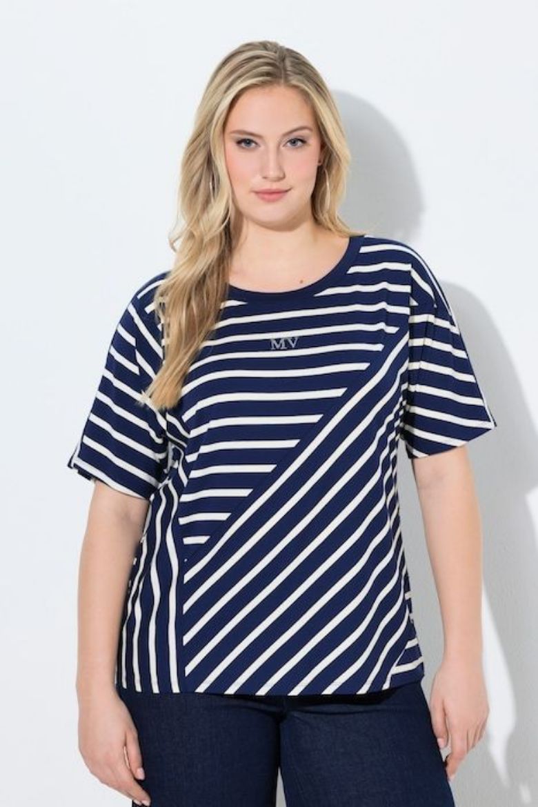 Plus size veliki brojevi Majica kratkih rukava šireg kroja za punije
