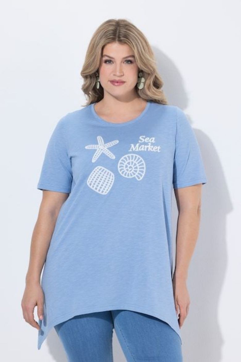 Plus size veliki brojevi Majica kratkih rukava pamučna za punije