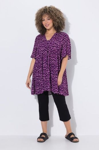 Plus size veliki brojevi Bluza kratkih rukava A kroja za punije