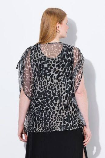 Plus size veliki brojevi Bluza kratkih rukava V ovratnika za punije